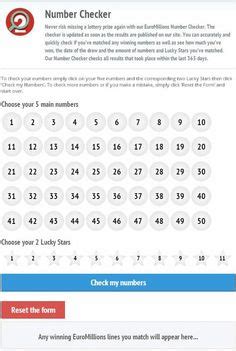 check my lottery numbers euromillions|EuroMillions Number Checker .
